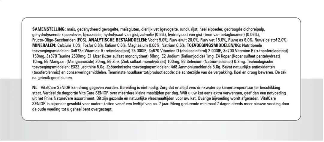 Prins VitalCare Senior 1,5kg