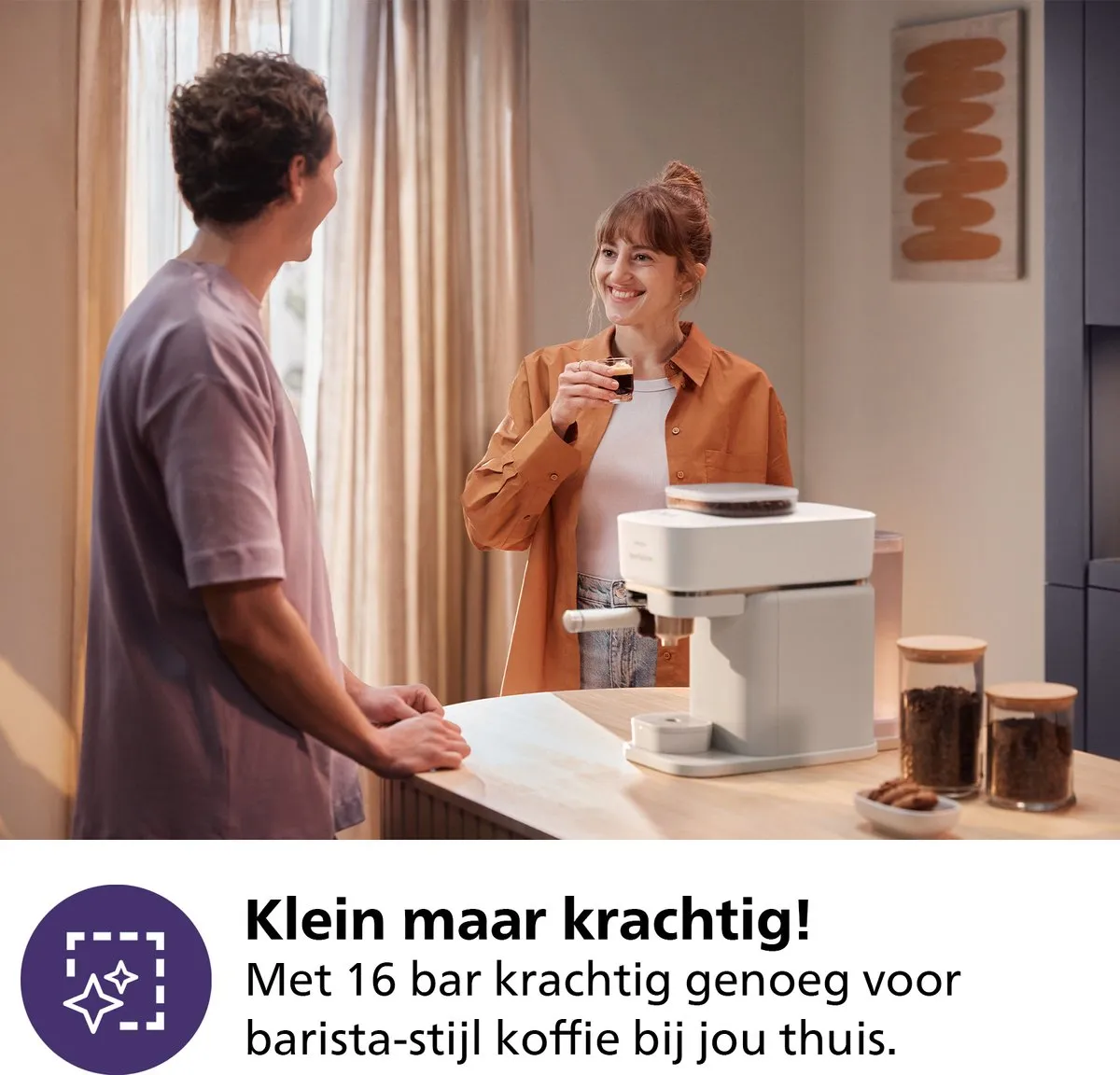Philips Baristina BAR320/00 Espressomachine - Wit - afbeelding 6 van 6