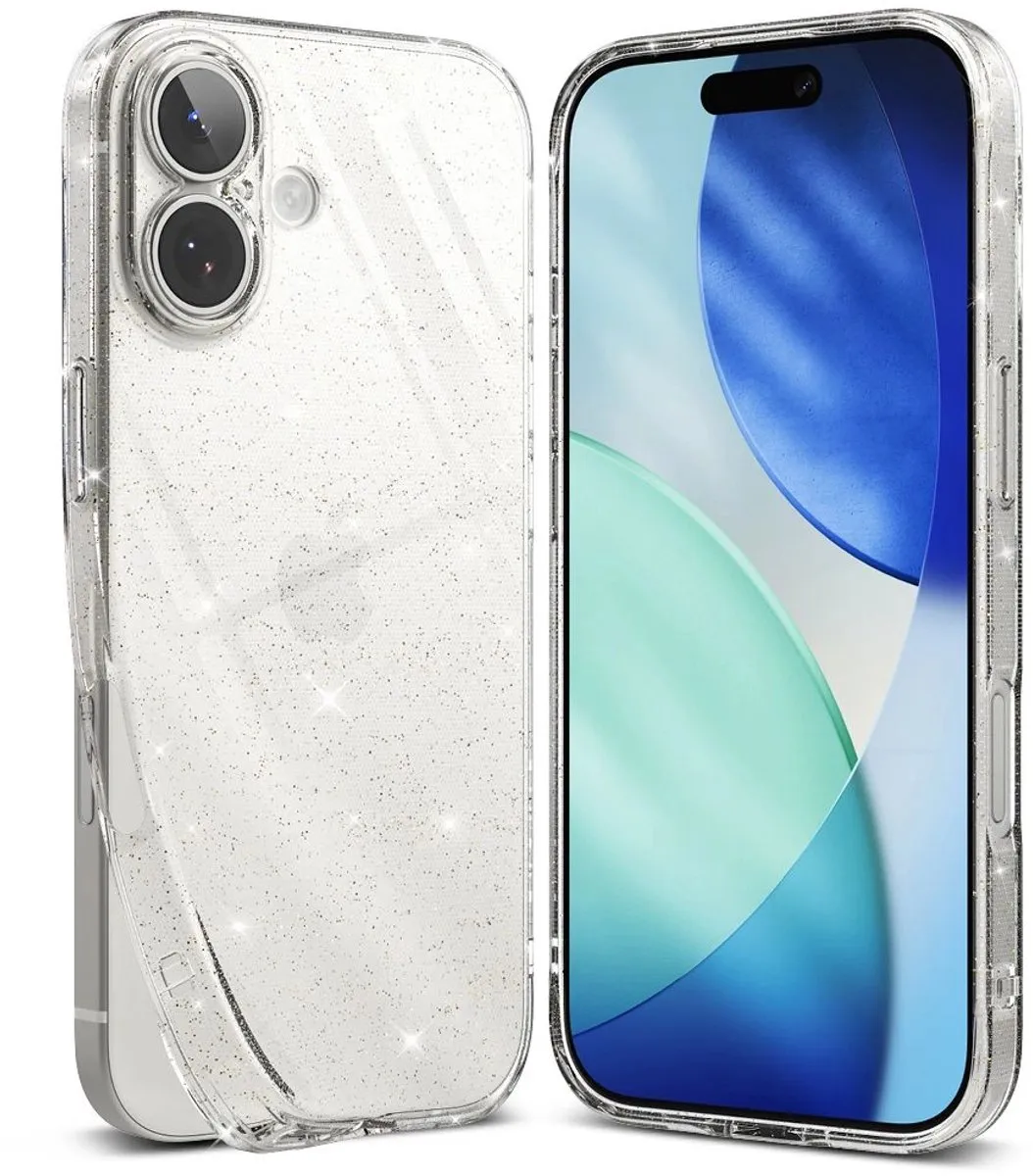 Ringke Air Hoesje iPhone 17 Transparant Glitter - 1 Pasje