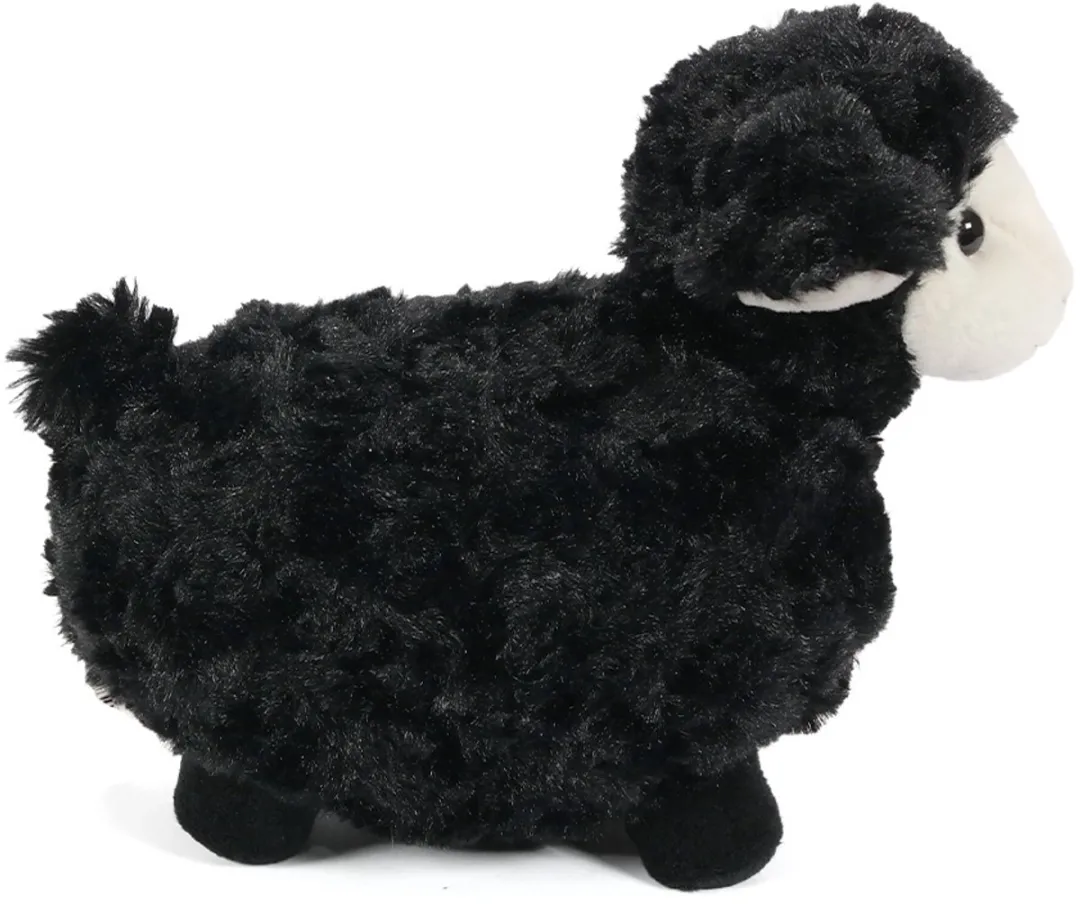 PIA Soft Toys Schaap Pluche Knuffel - 21cm - Zwart/Beige