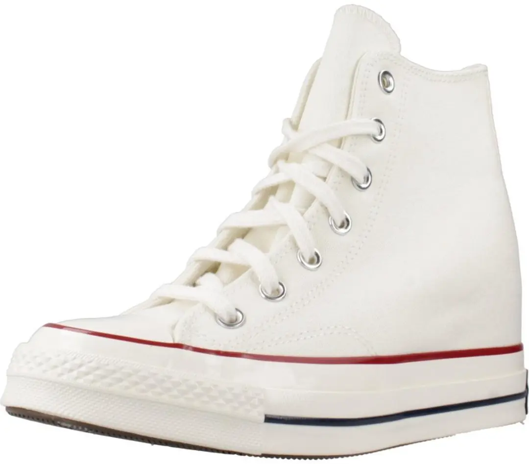 Converse Chuck 70 Wedge Hi Dames Sneakers - Wit - 35 - afbeelding 3 van 4