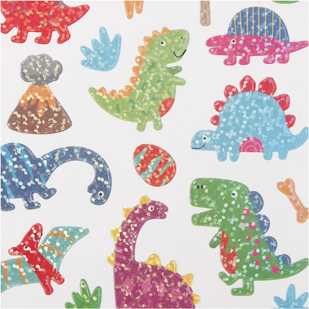 Creativ Company Dino Stickers 15x16,5cm - Meerkleurig