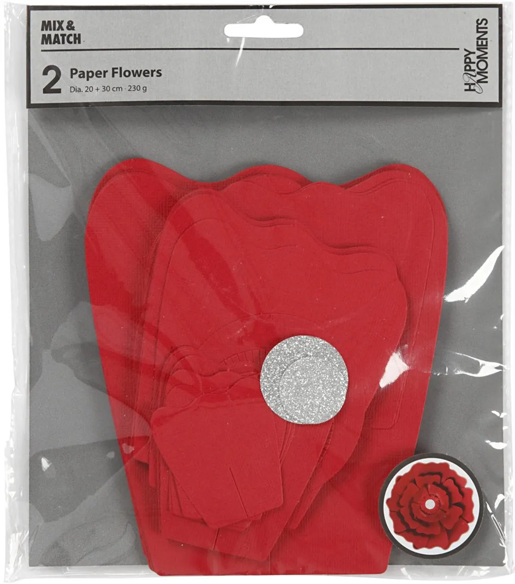 Colortime Bloemen Rood - 2 Stuks