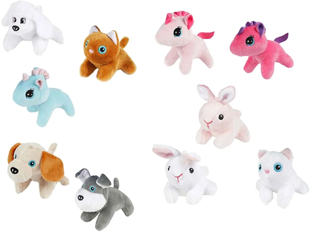 Toi-Toys Knuffel Pluche Dier in Draagkoffer