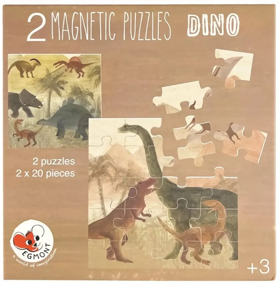 Egmont Toys Magneetpuzzel Dino ET630711 - 17,5x17,5cm - Multicolor