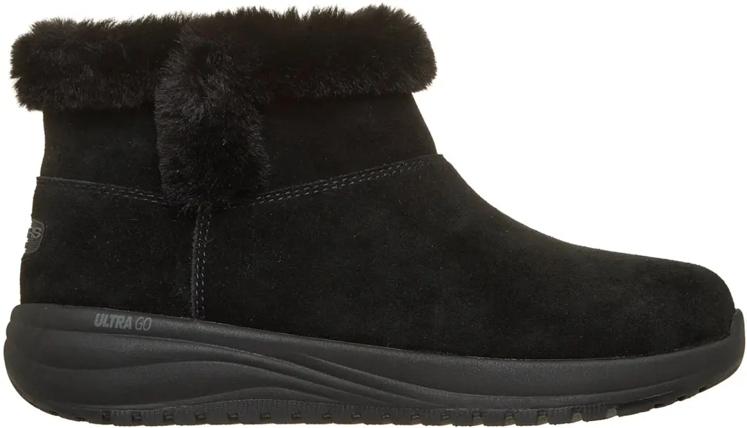 Skechers Dames On-The-GO Stellar Cozy Step Winter Enkellaarsjes Black