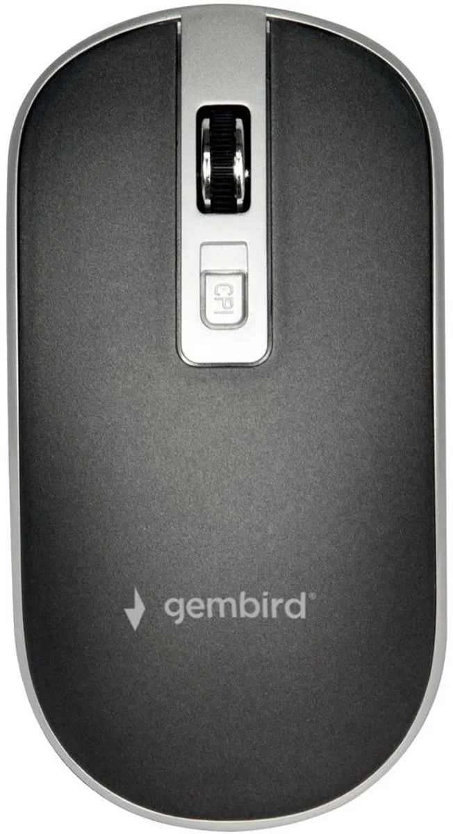 Gembird MUSW-4B-06-BS Ambidextre Draadloze Muis - Blauw/Zwart - afbeelding 6 van 6