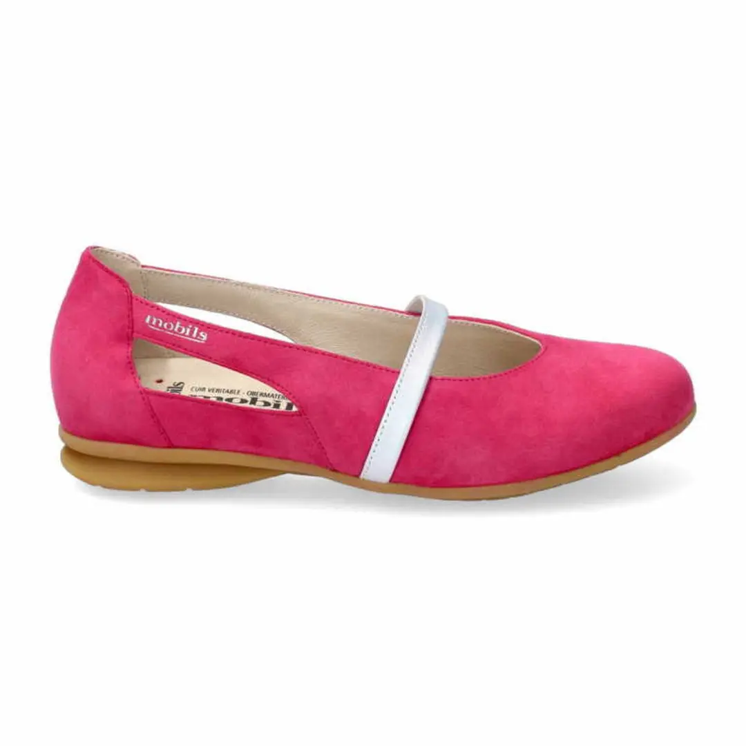 Mephisto dames ballerina's roze maat 40