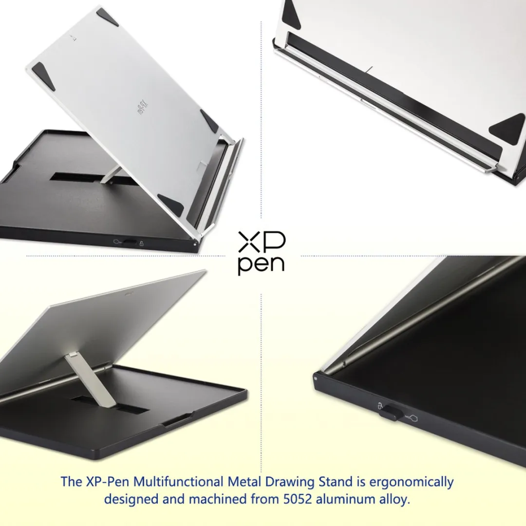 XPPen AC18 Tekentabletstandaard - 16 inch - Zwart/Zilver