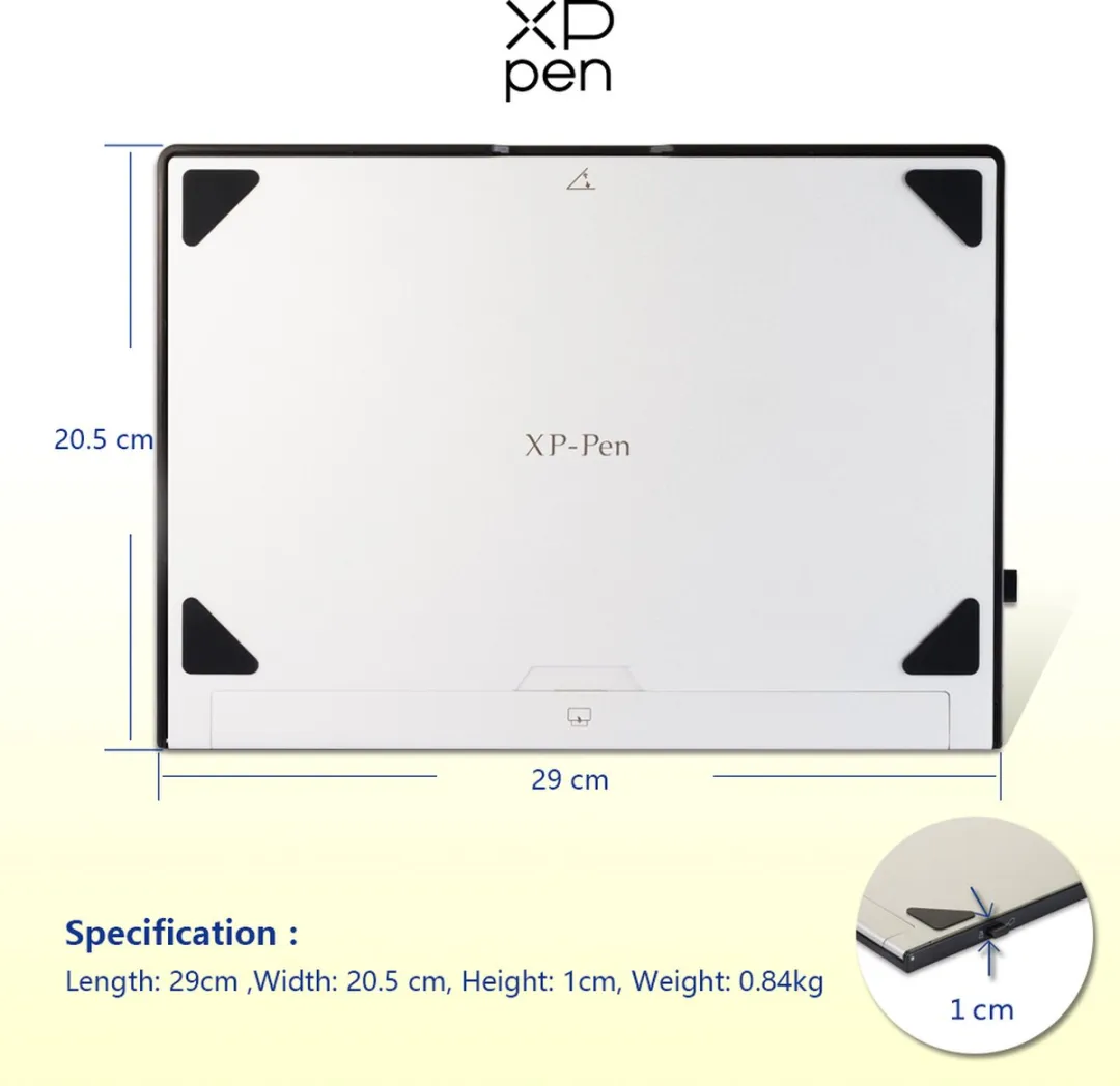 XPPen AC18 Tekentabletstandaard - 16 inch - Zwart/Zilver