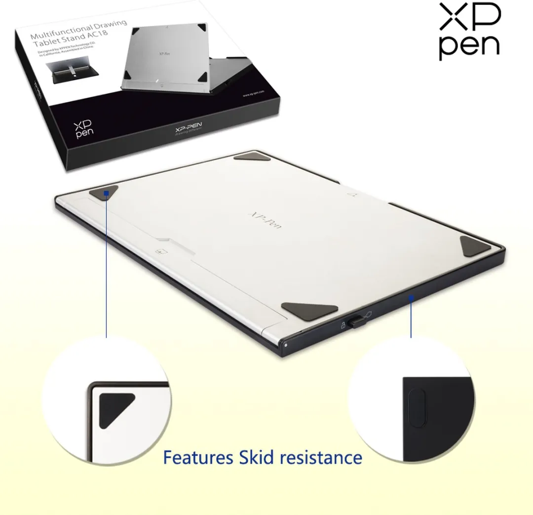 XPPen AC18 Tekentabletstandaard - 16 inch - Zwart/Zilver