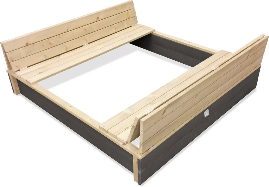 EXIT Aksent Houten Zandbak 136x132cm - Grijs