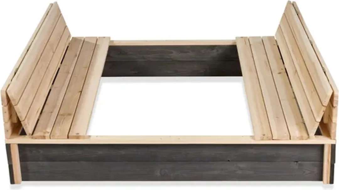 EXIT Aksent Houten Zandbak 136x132cm - Grijs