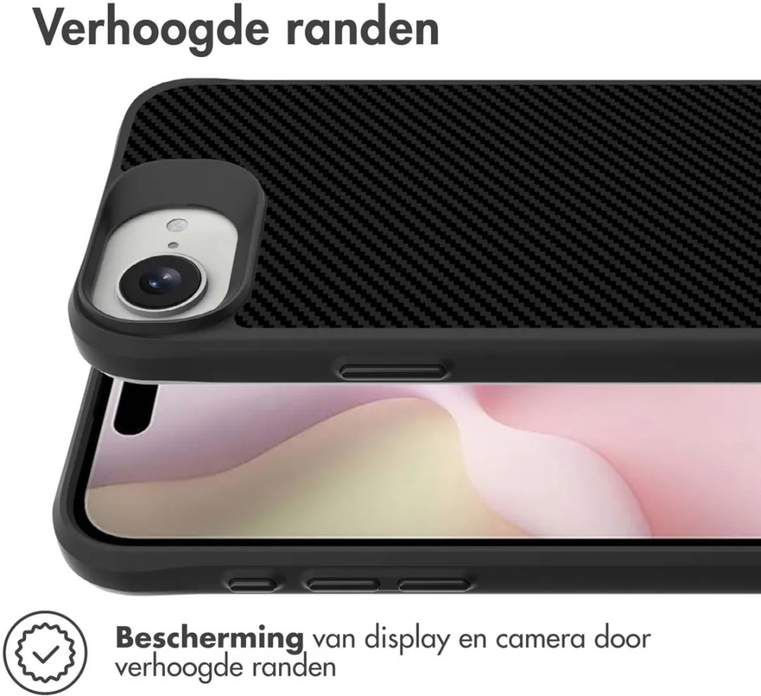 Imoshion Hybrid Carbon Hoesje iPhone 16e - Zwart