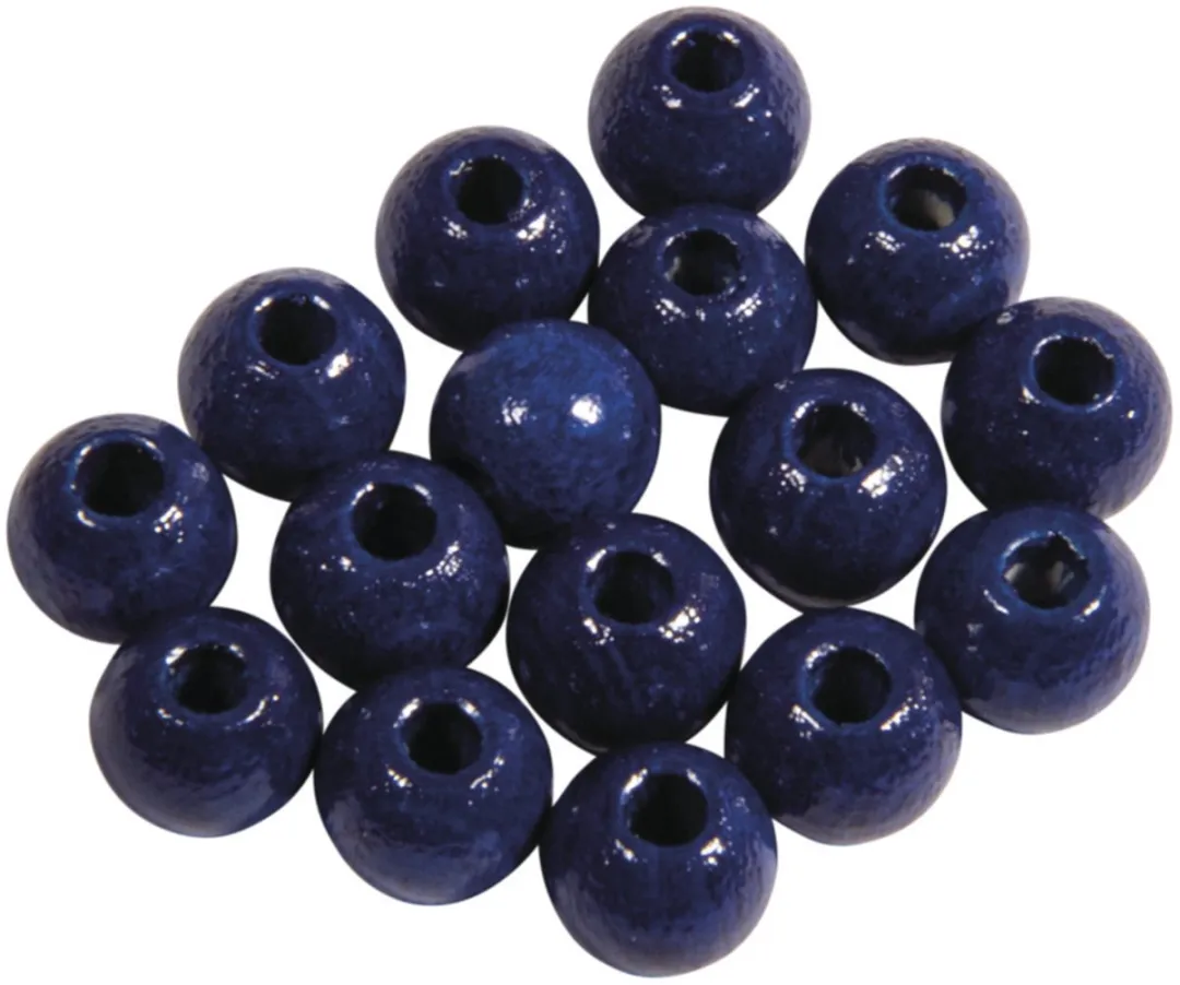 Rayher Hobby Donkerblauwe Houten Kralen 6mm