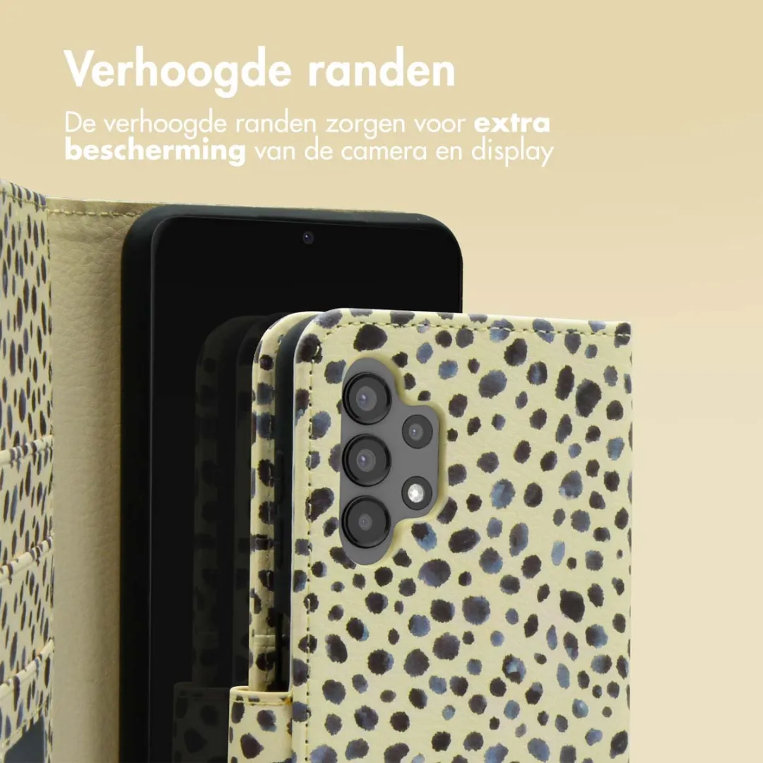 Imoshion Samsung Galaxy A13 Hoesje - 3 Pasjes - Black And White Dots