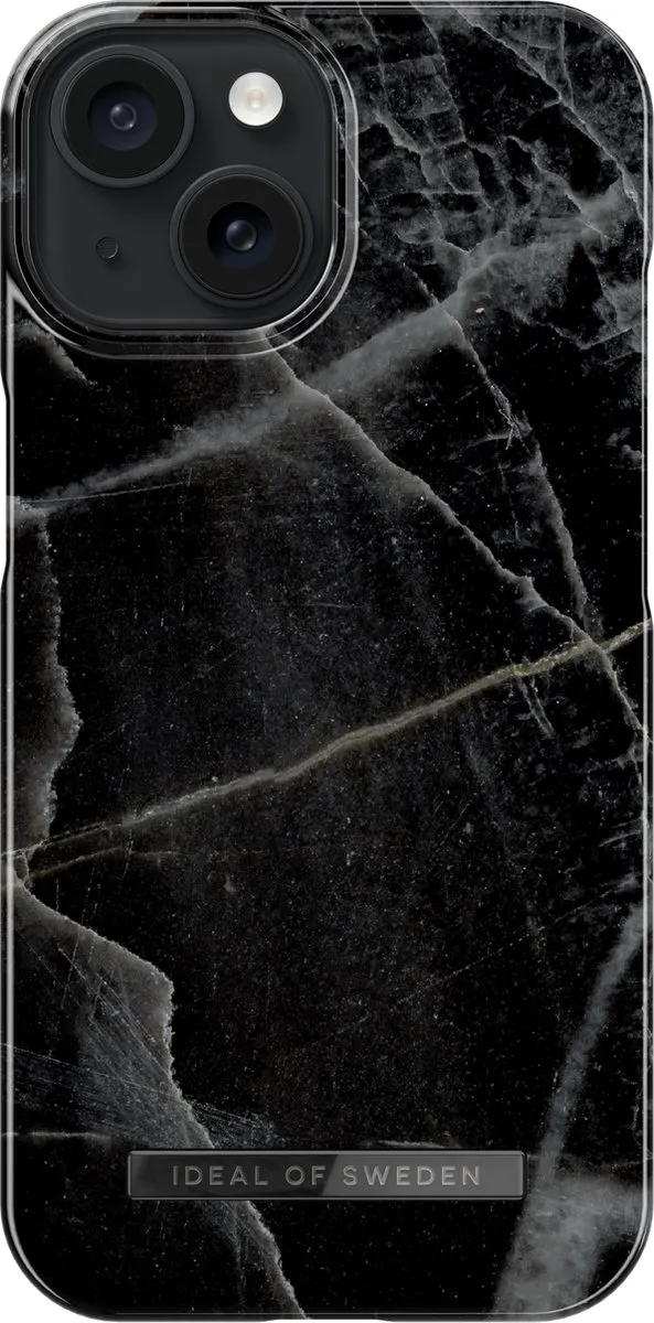 iDeal of Sweden iPhone 15 Backcover Black Thunder Marble - IDFCMS-I2361-358