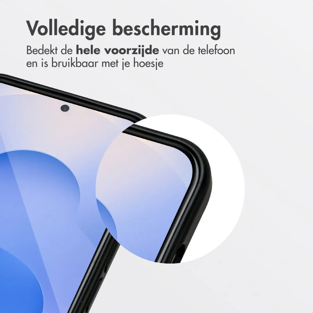 Accezz Screenprotector Samsung Galaxy S25 FE - Glas met anti-stof applicator