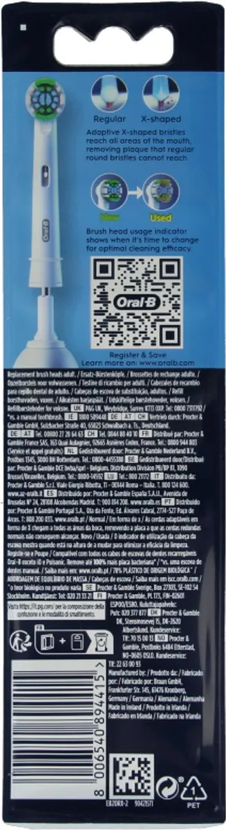 Oral-B Precision Clean PRO Opzetborstels - 2 Stuks - Wit