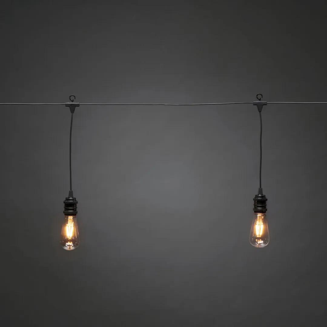 Konstsmide Edison Startsnoer 10L Dimmersnoer - 10 Lichtpunten - Zwart