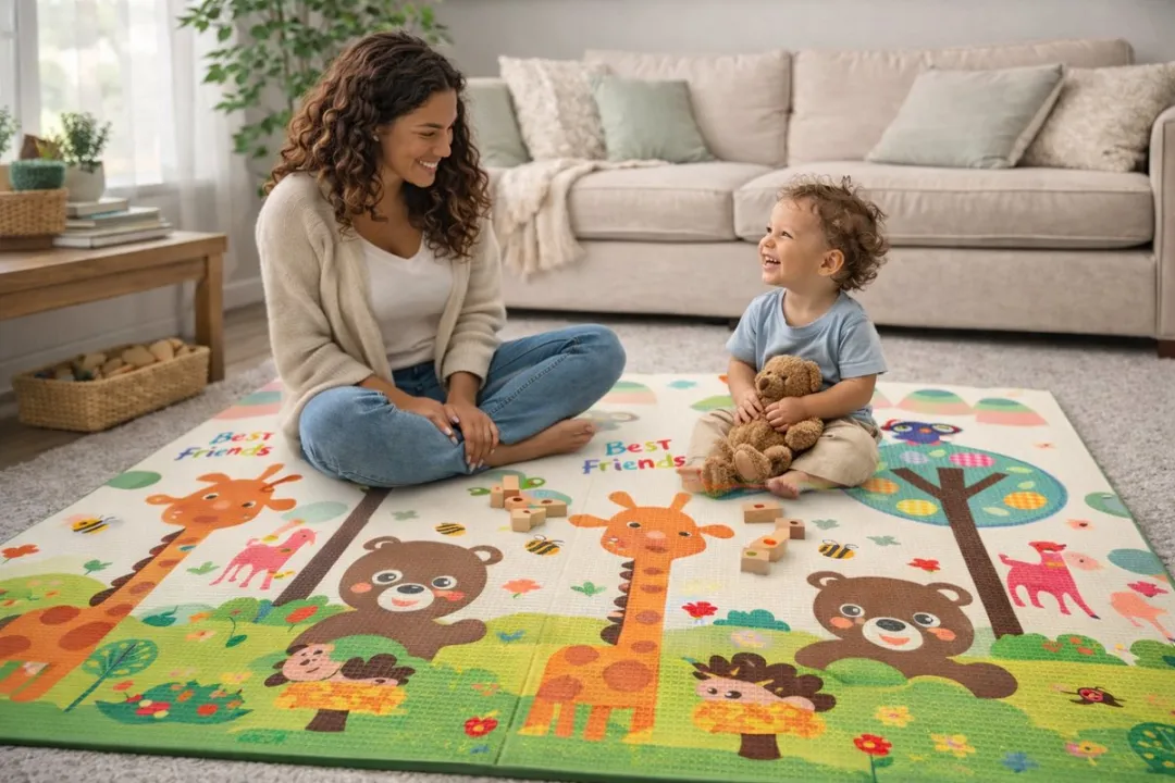 Jack Favorite Toys Speelmat 150x200cm Dierenwereld - Extra dik - Dubbelzijdig - afbeelding 6 van 6