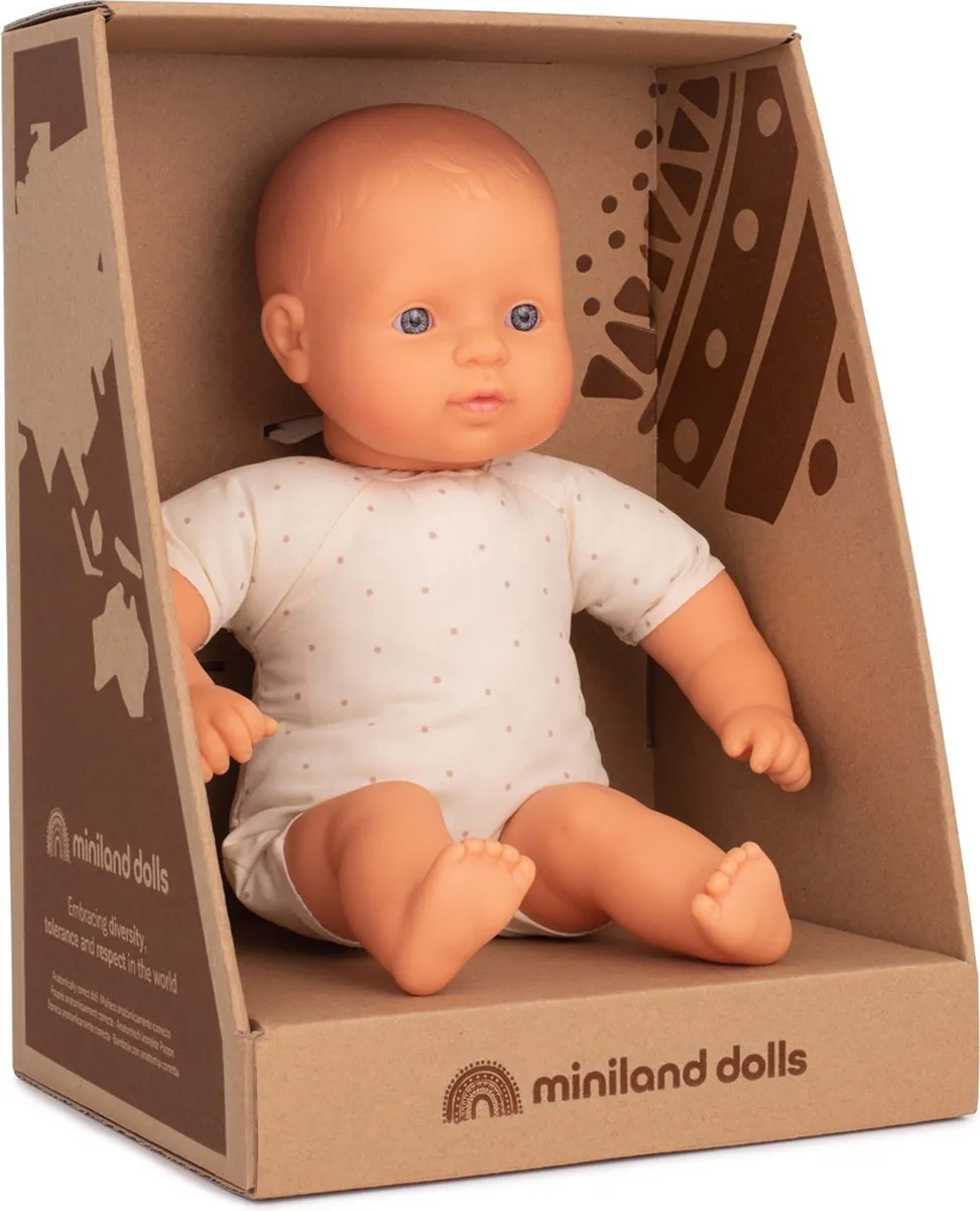 Miniland Babypop Europees 32cm 8231362 - Multicolor