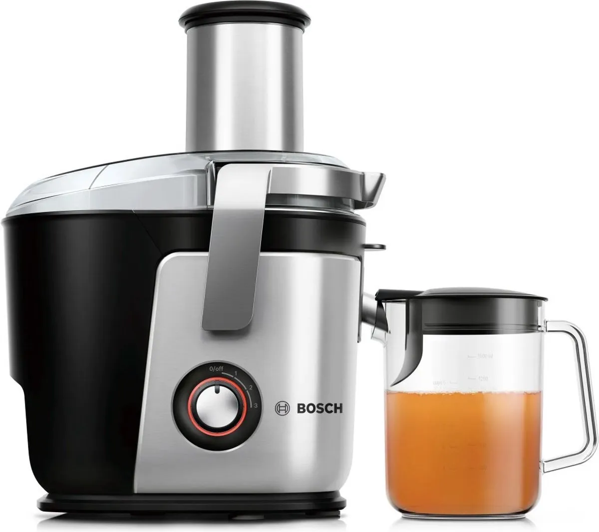 Bosch MES4010 Vitajuice 4 Sapcentrifuge 1200W - 3 Snelheden - Zilver/Zwart - afbeelding 6 van 6