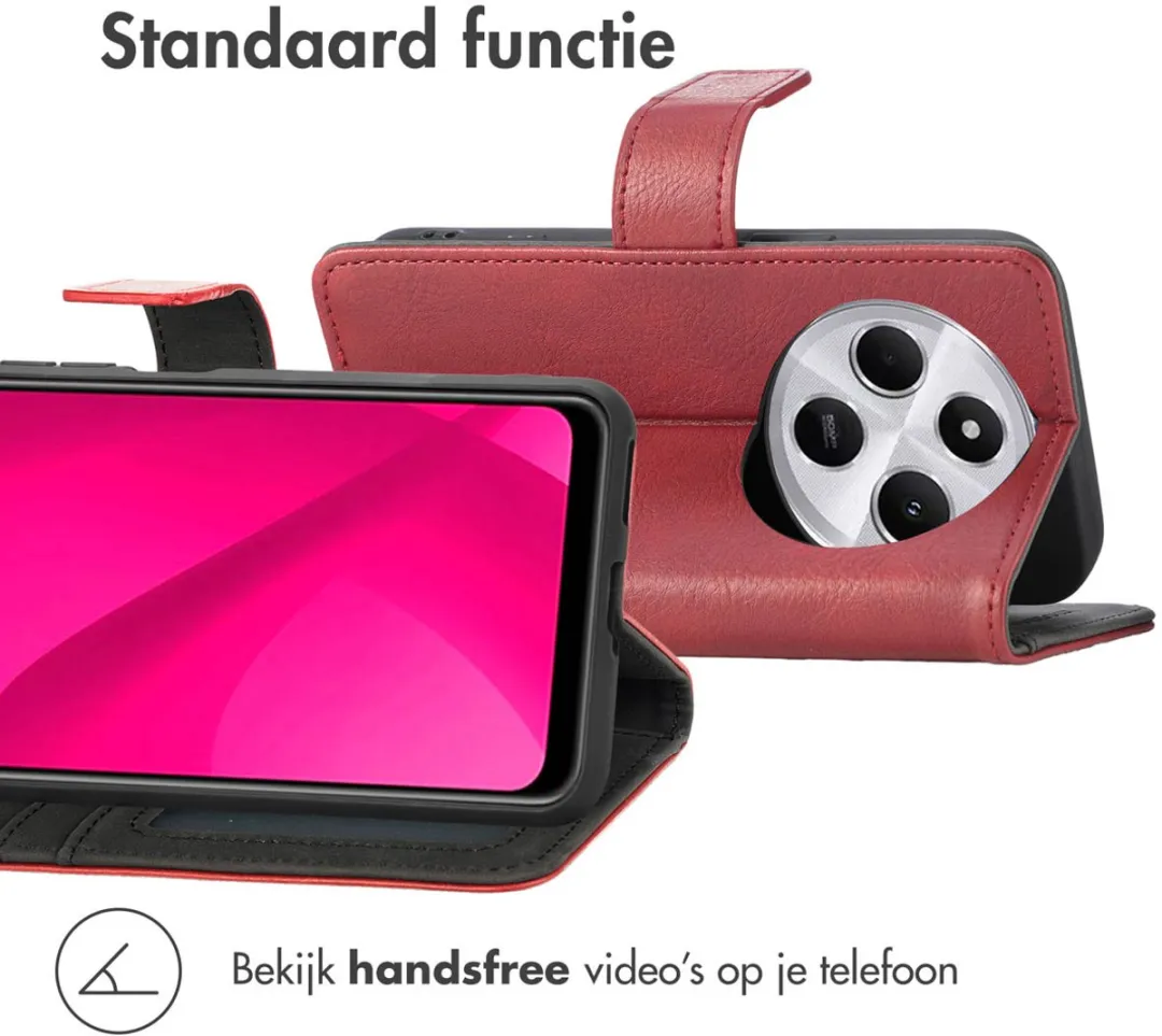 Imoshion Hoesje Xiaomi Redmi 14C - 3 Pasjes - Rood
