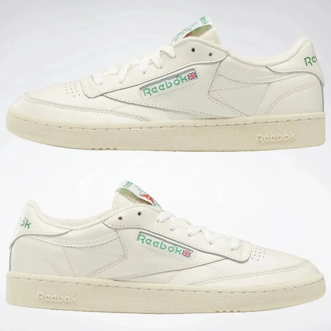 Reebok Club C85 Vintage Sneakers - Beige/Wit/Groen - afbeelding 3 van 3