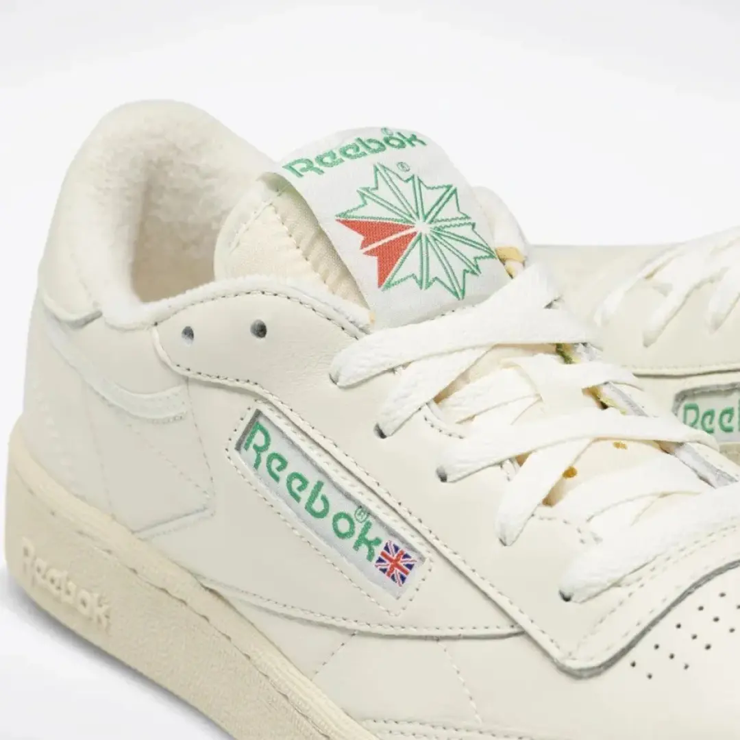 Reebok Club C85 Vintage Sneakers - Beige/Wit/Groen - afbeelding 2 van 3