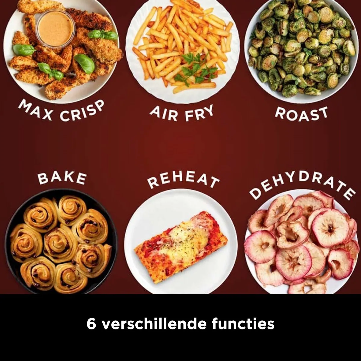 Ninja Airfryer XXL Max Pro AF180EU - 6.2L - 2000W - 6 Programma's - Zilver