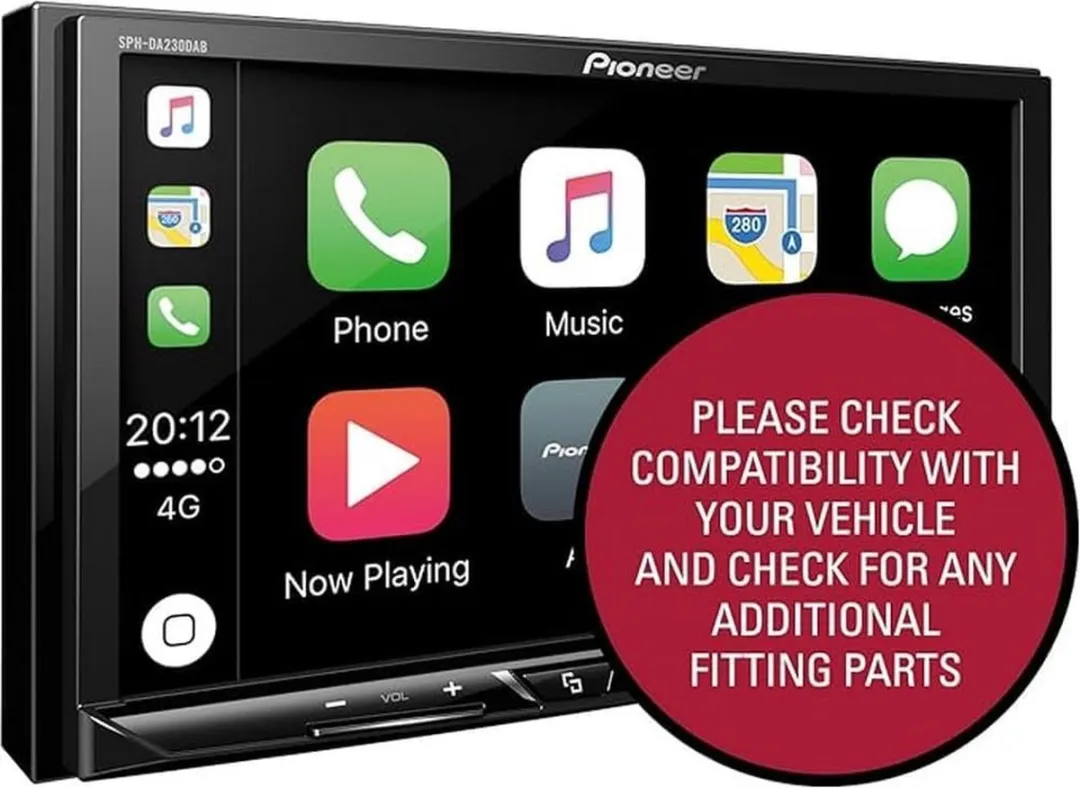 Pioneer SPH-DA230DAB Smartphone Radio - DAB - Zwart