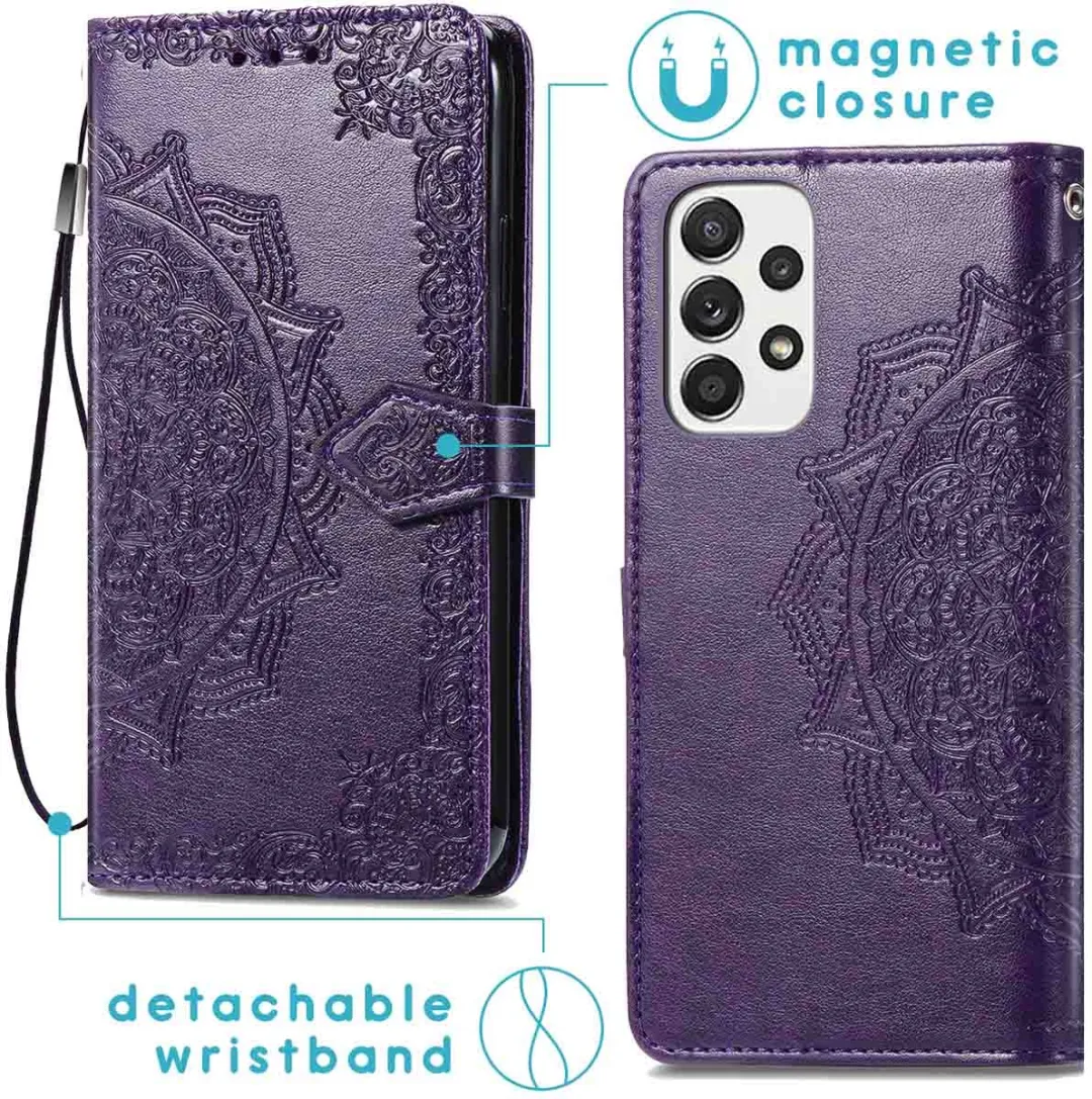 Imoshion Hoesje Samsung Galaxy A53 - Paars - 3 Pasjes