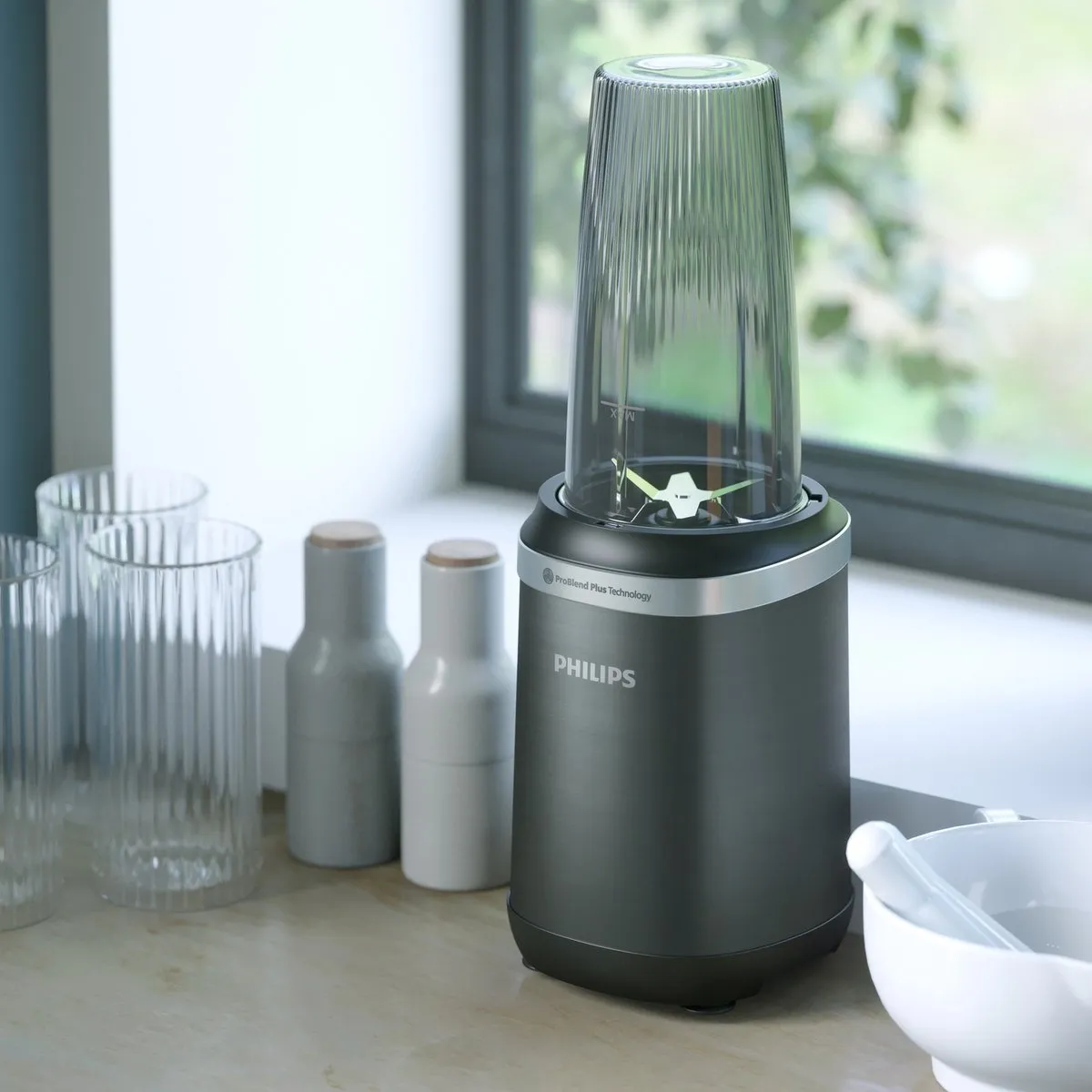 Philips 5000-serie HR2767/00 Blender 1000W - 6 Mesjes - Zwart/RVS