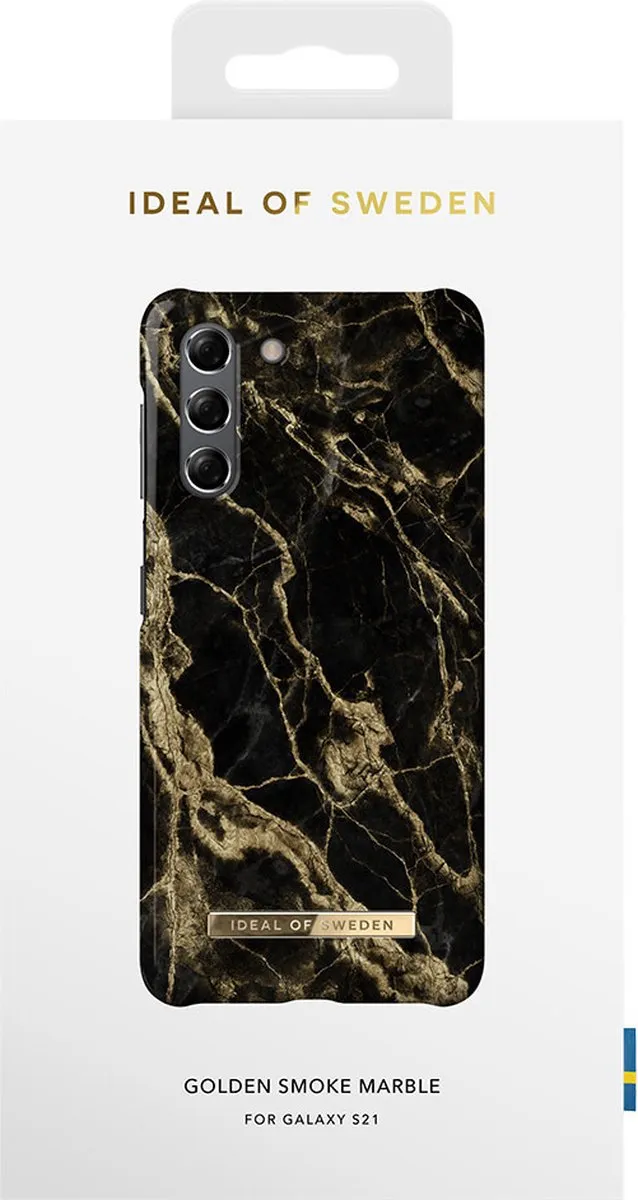 iDeal of Sweden Galaxy S21 Hardcase Golden Smoke Marble - 7340196263012 - afbeelding 6 van 6