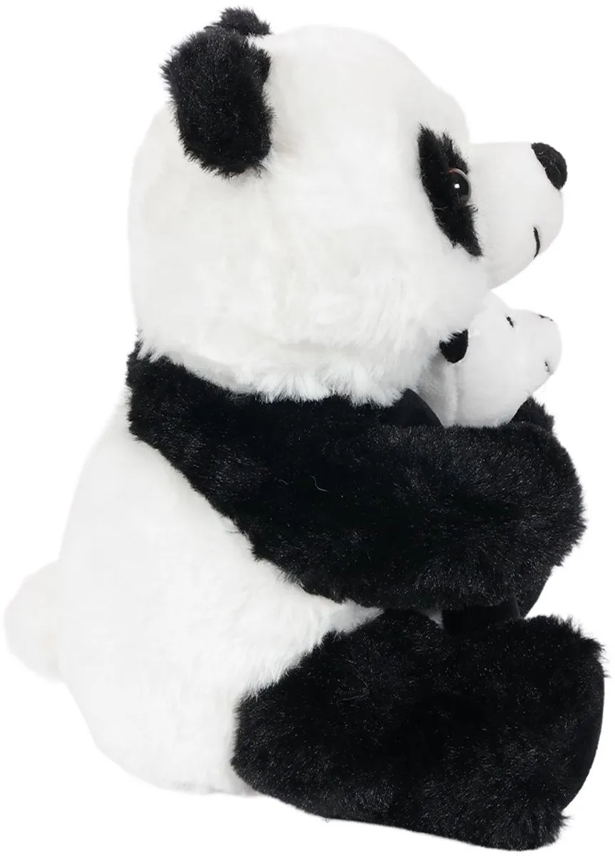 PIA Soft Toys Pluche Knuffel Panda met Baby - 22 cm
