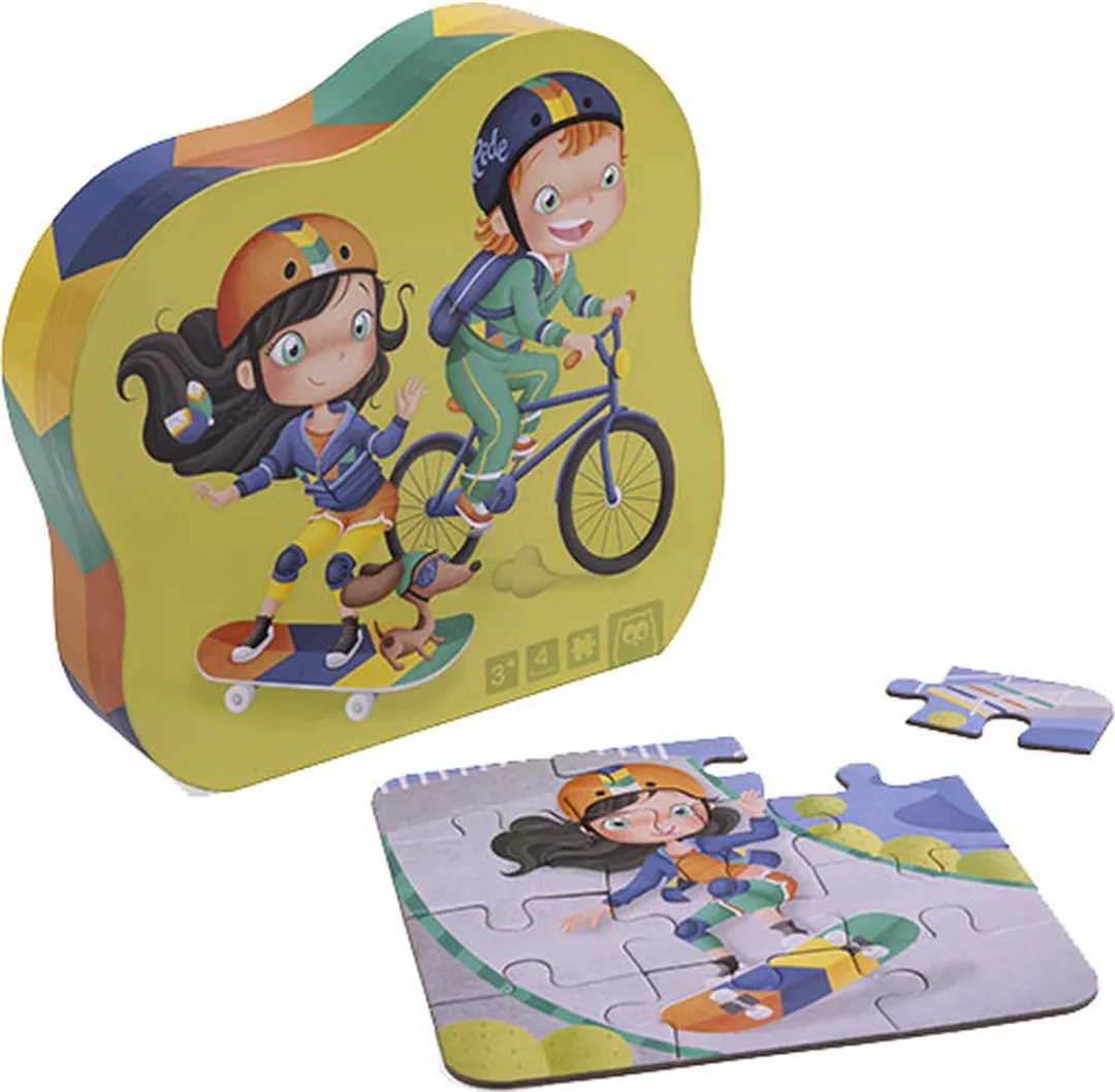 Eurekakids Puzzel 4-in-1 Stunt Kids