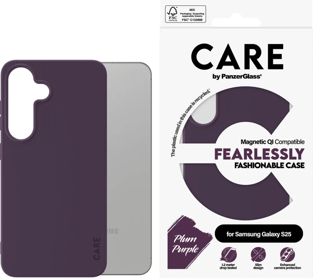 PanzerGlass Case Care Mode Qi Universeel Schermbescherming - Transparent