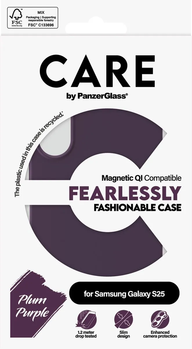 PanzerGlass Case Care Mode Qi Universeel Schermbescherming - Transparent