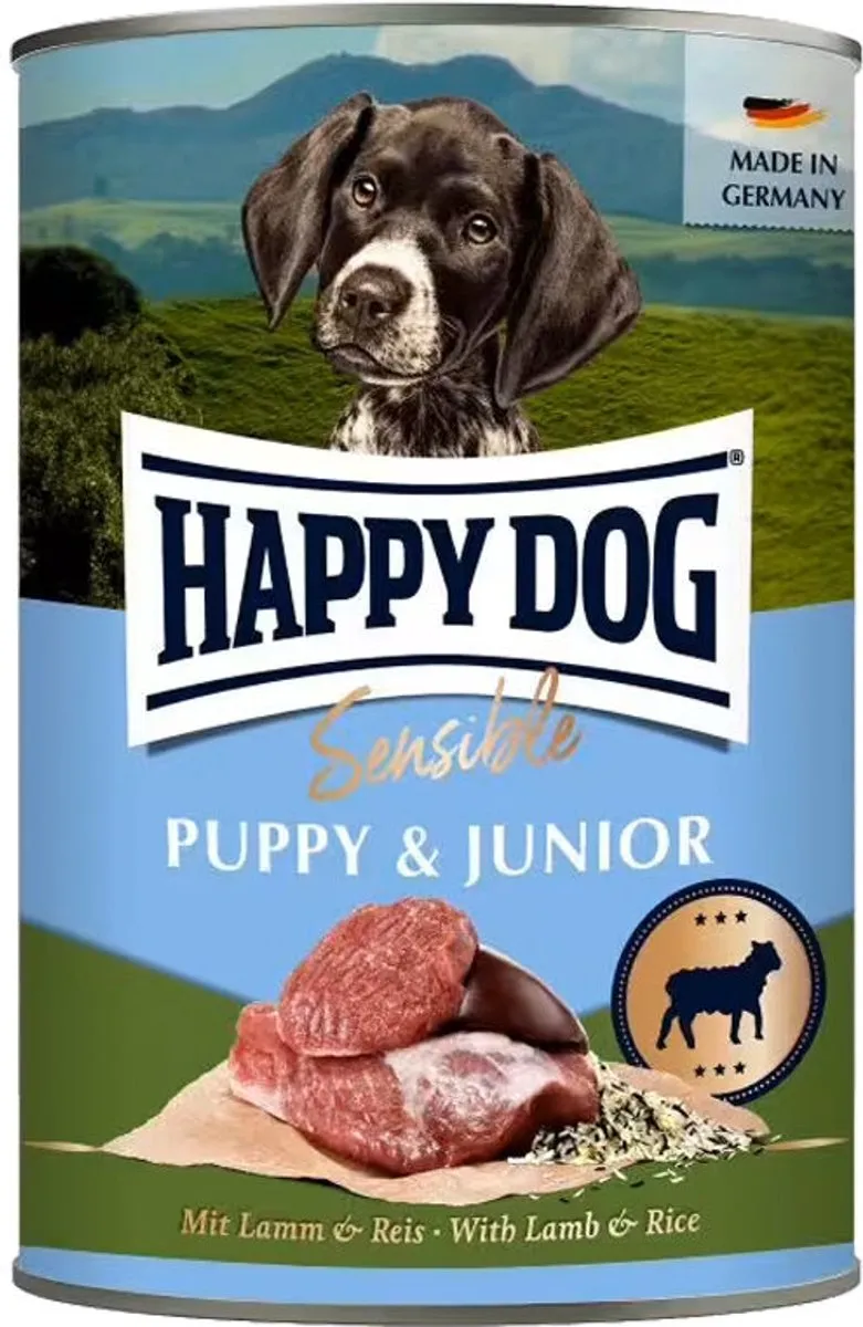 Happy Dog Sensible Puppy & Junior Lam & Rijst - 24 Stuks