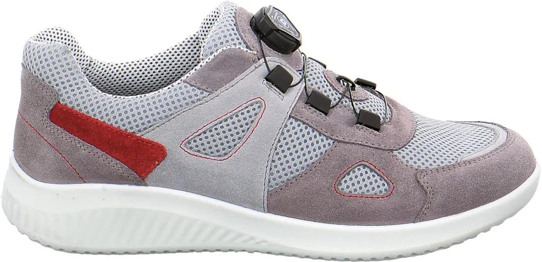 Jomos Leder-Mix dames sneakers grijs maat 42