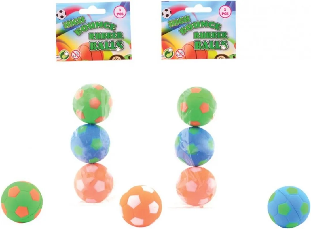 Johntoy Stuiterballen High Bounce 24323 - 3 Stuks - afbeelding 6 van 6