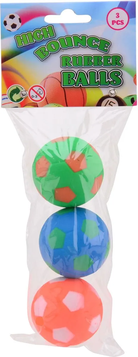 Johntoy Stuiterballen High Bounce 24323 - 3 Stuks - afbeelding 2 van 6
