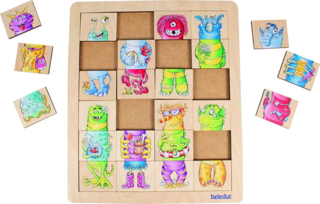 Beleduc Monsters Puzzel 24 Stuks - Multicolor