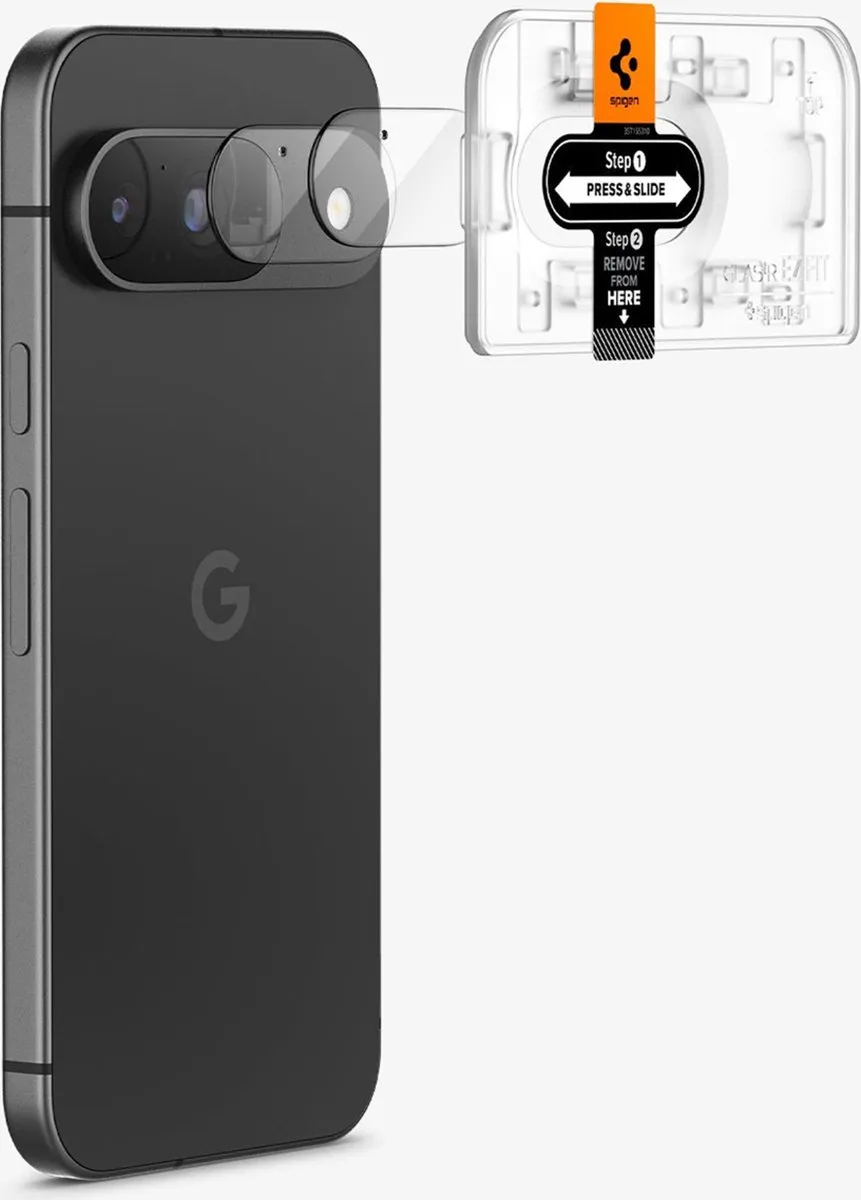Spigen AGL08443 Camera Lens Protector - Google Pixel 9 - 2 Stuks