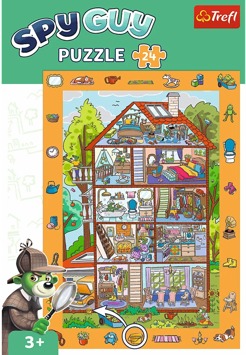 Trefl Spy Guy In the House Puzzel 24 Stuks - Multicolor