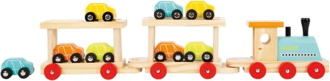 Small Foot Houten Trein Transporter 7006 - Multicolor - afbeelding 6 van 6