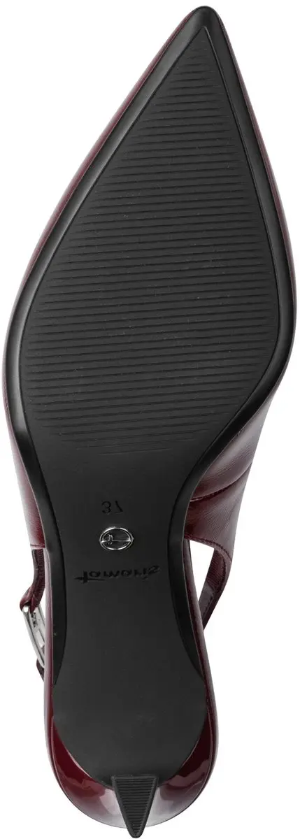 Tamaris Dames Slingpumps - Bordeaux - afbeelding 4 van 6