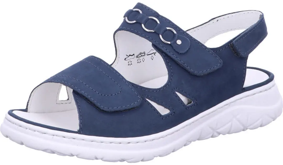 Waldläufer 756003-191/206 dames sandalen blauw maat 40