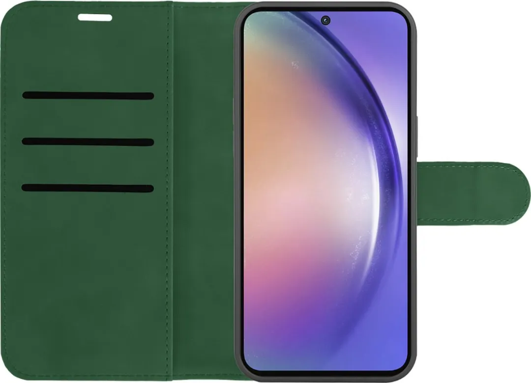Just in Case Bookcase Hoesje Samsung Galaxy A15 - Groen - 4 Pasjes